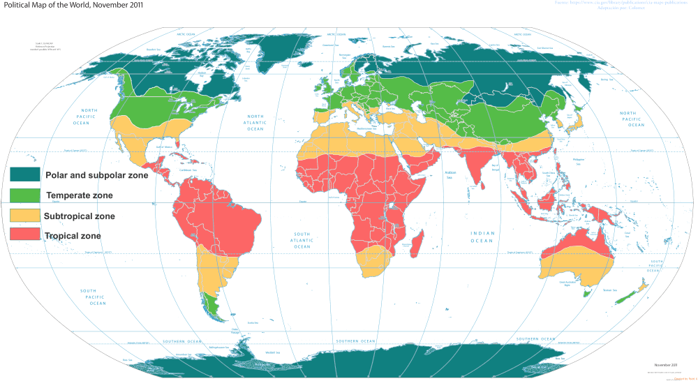 United States located in the ideal temperate zone for farm production compared to rest of world